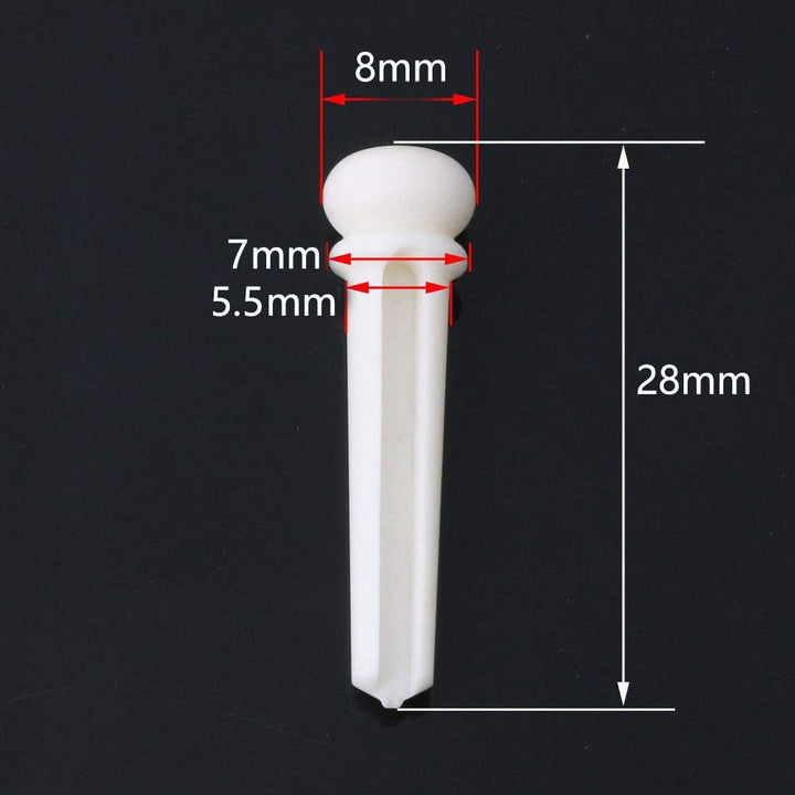 Akustikgitarre Stegpins Saitenende Knochen Sattel und Steg Abalone Ersatzteile Set (Steg und Sattel
