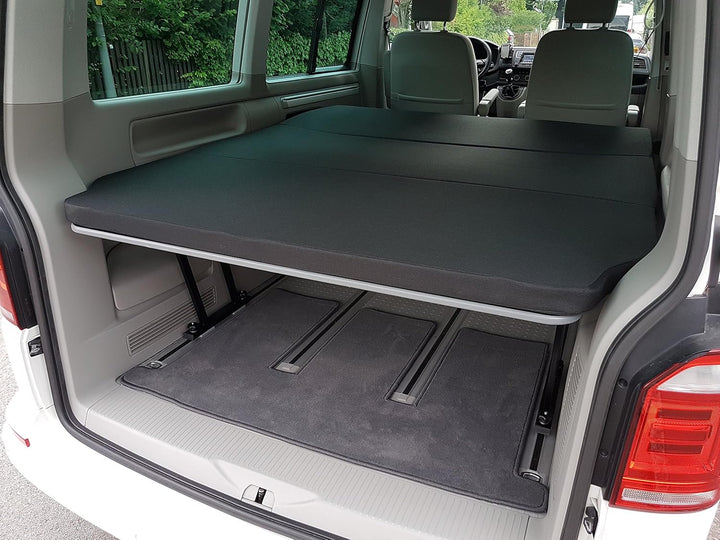 Bus-Boxx Multiflexboard klappbar für VW T5, T6, T6.1 – Höhenverstellbar, Bettverlängerung und Staura