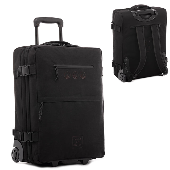 SONS OF ALOHA Backpacker Rucksack mit Rollen 3 in 1 - Handgepäck Koffer Kane Hybrid Backpack-Boardge