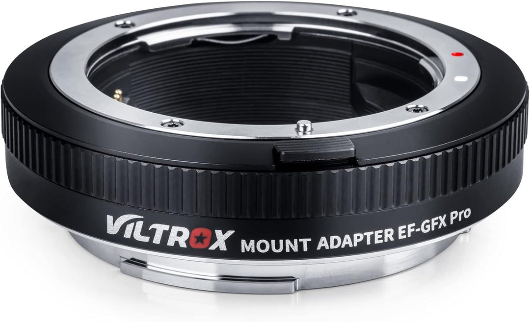 VILTROX EF-GFX Pro Bajonettadapter,Autofokus Adapter Objektivadapter mit Manueller Blendenring für C