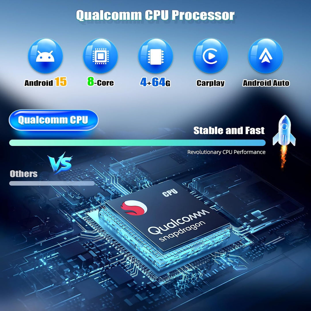 SIXWIN Qualcomm 8 Core 4+64G Android 15 Autoradio mit CarPlay/Android Auto/DSP für Renault Clio 3 20