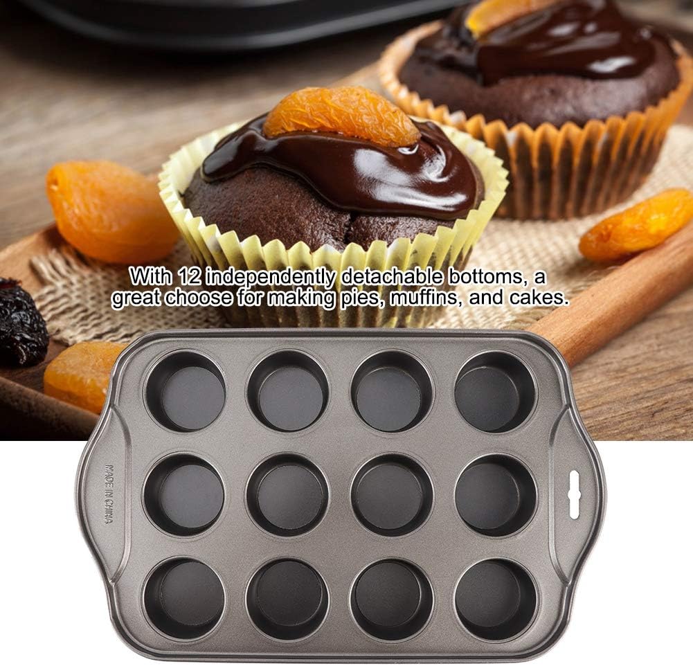 Tnfeeon Kuchenform, Mini-Käsekuchenform aus Kohlenstoffstahl, Rund, mit Abnehmbarem Boden, Antihaft-