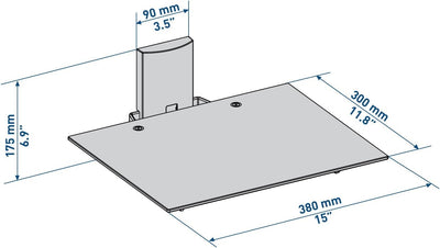 Meliconi 8006023219988 Fernseher-Halterung schwarz Einzelbett, Einzelbett