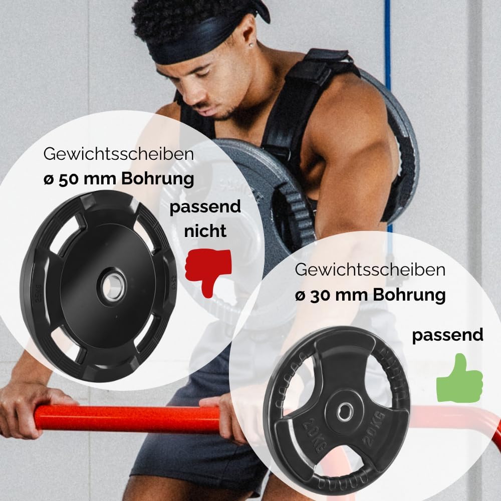 GEWICHTSWESTE FÜR HANTELSCHEIBEN ø 30 mm oder 50 mm - Verstellbare Trainingsweste für Calisthenics,