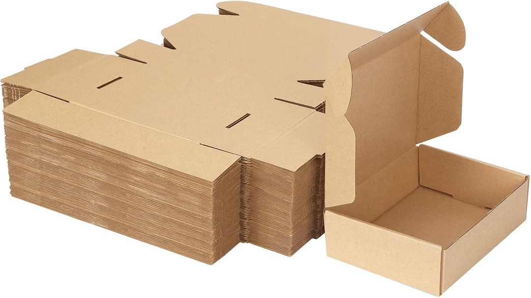 HORLIMER 50 Stück Versandkartons Kleine Kartons Boxen, Faltkarton Verpackungskartons für Warensendun