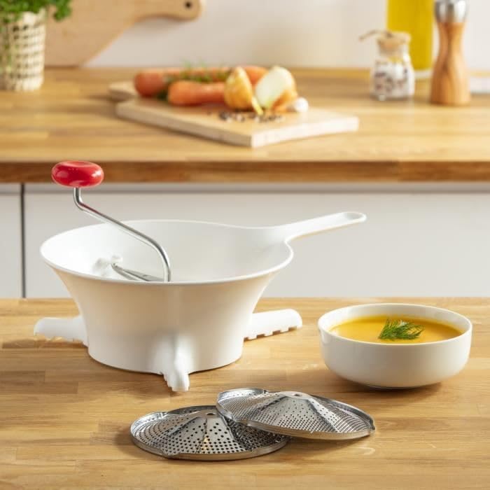 Moulinex K1012014 Grosses Modell einer Gemüsemühle aus Kunststoff, hergestellt in Frankreich