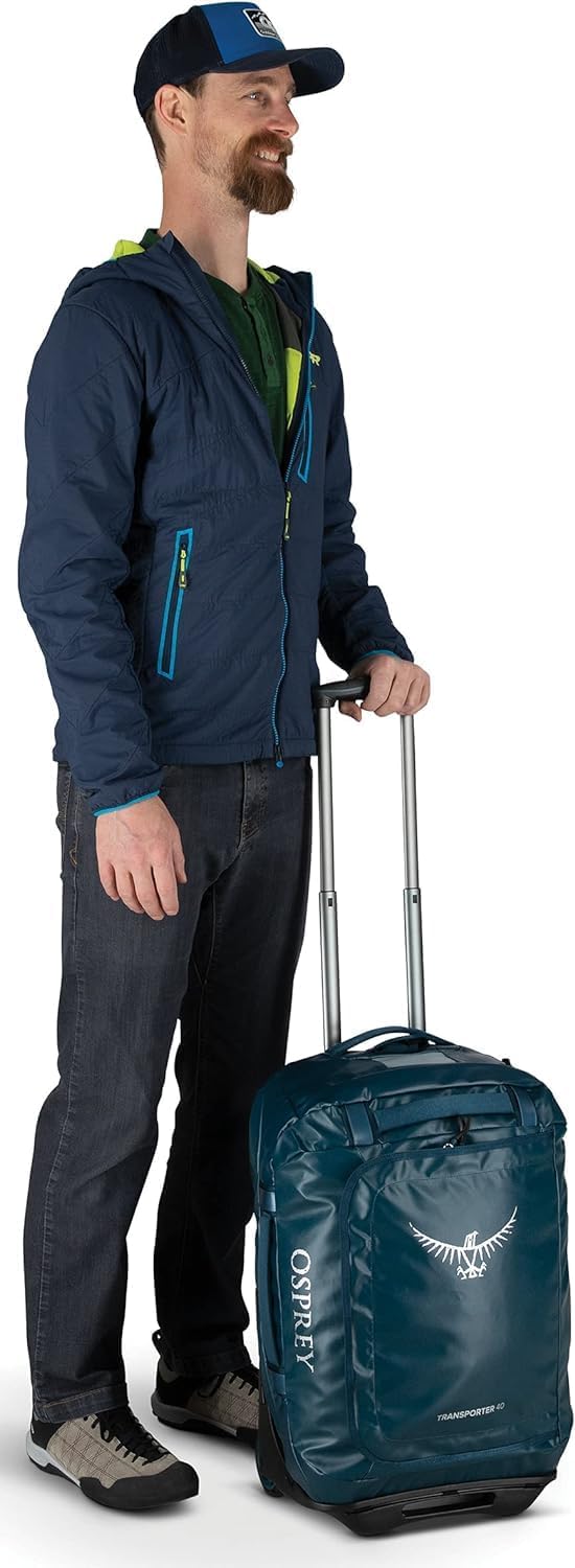 Osprey Unisex – Erwachsene Rolling Transporter 40 Duffel Bag Einheitsgrösse Schwarz, Einheitsgrösse