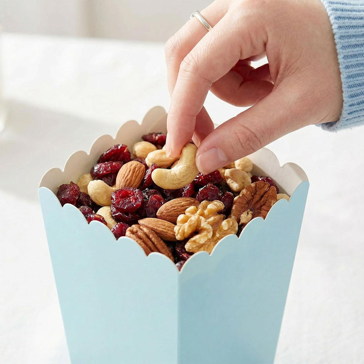 50 Stück Popcorn Boxen Klein,5 Farben 5.5x7.5x10.7cm Popcorn-Kartons,Süssigkeiten Behälter,popcorn T