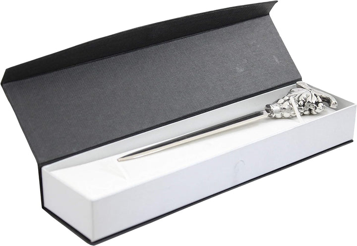 Cavagnini, Eleganter Brieföffner aus Edelstahl und Zinn, inklusive Geschenkbox. Uva, Uva