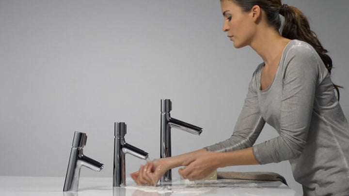 hansgrohe Wasserhahn Talis Select S (Armatur Auslauf Höhe 80mm, ohne Ablaufgarnitur) Chrom Auslaufhö