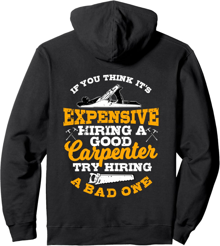 Zimmermann Geschenke Design auf der Rückseite der Kleidung Pullover Hoodie