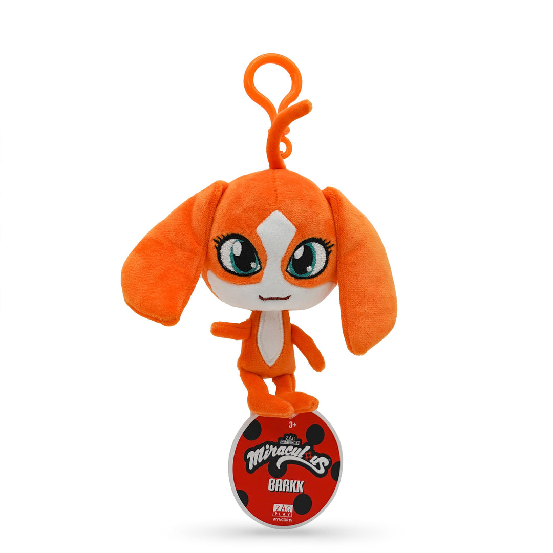 Miraculous Ladybug – Kwami Lebensgrosse Barkk, Plüsch-Spielzeug zum Anklippen für Kinder, superweich