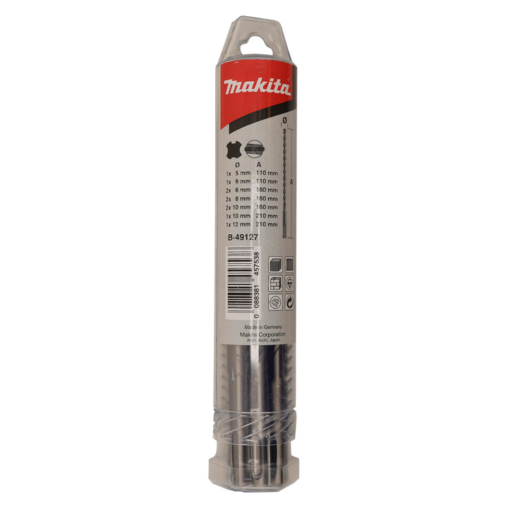 Makita SDS-VPLUS-Hammbohrerset Nummer 6, 10 teilig, 1 Stück, B-49127