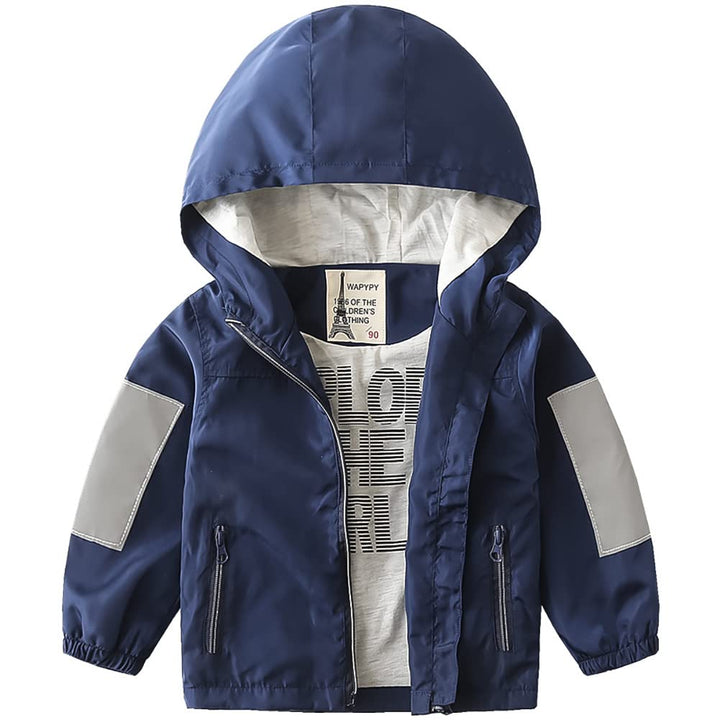 Volunboy Baby Kapuzen Jackets, Jungen Langarm Winddicht Mantel Cartoon Aufdruck Jacken 3-4 Jahre Bla
