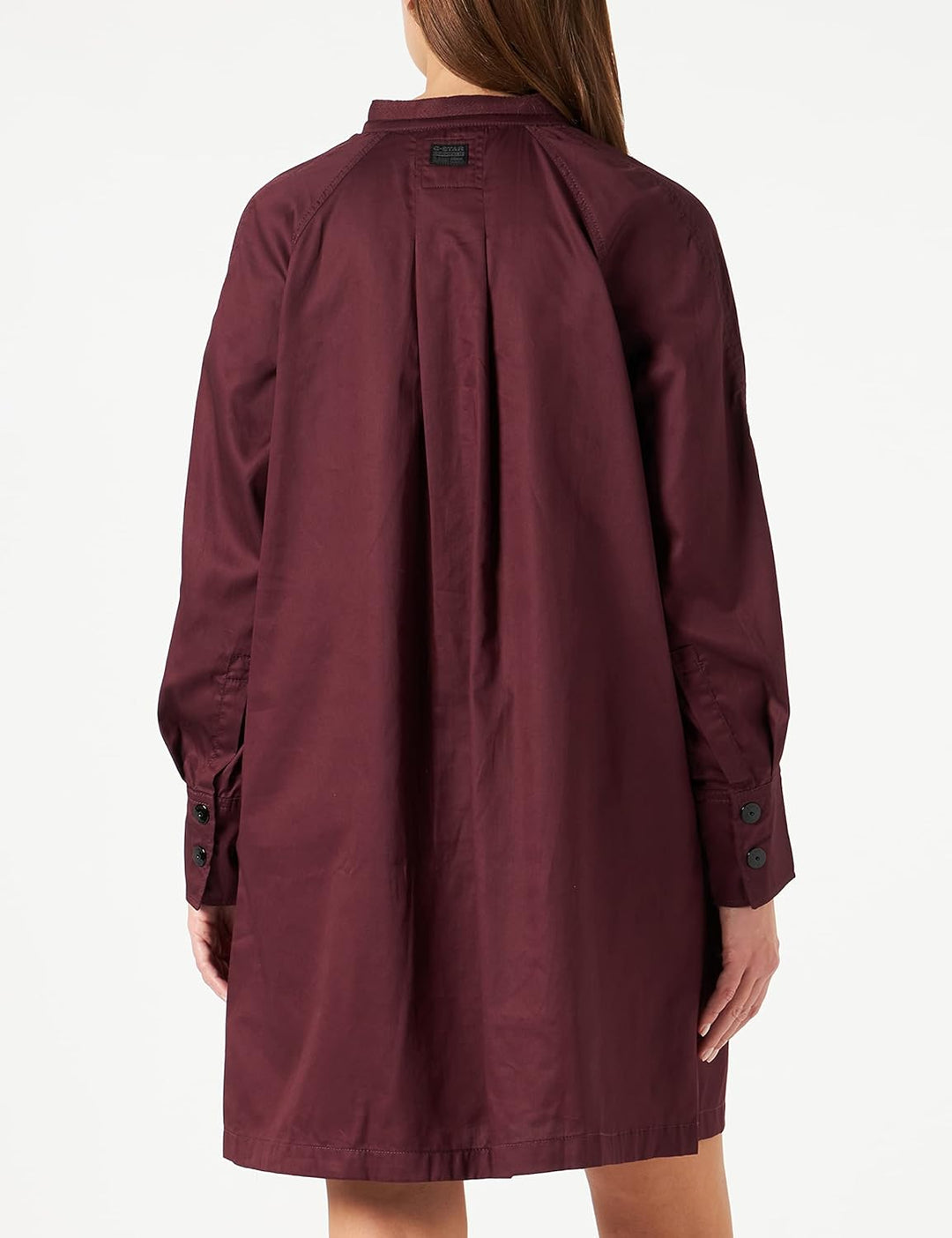 G-STAR Damen V-Neck Tunic Kleid Dresses, S Purpur (Vineyard Wine D19054-d197-d303)