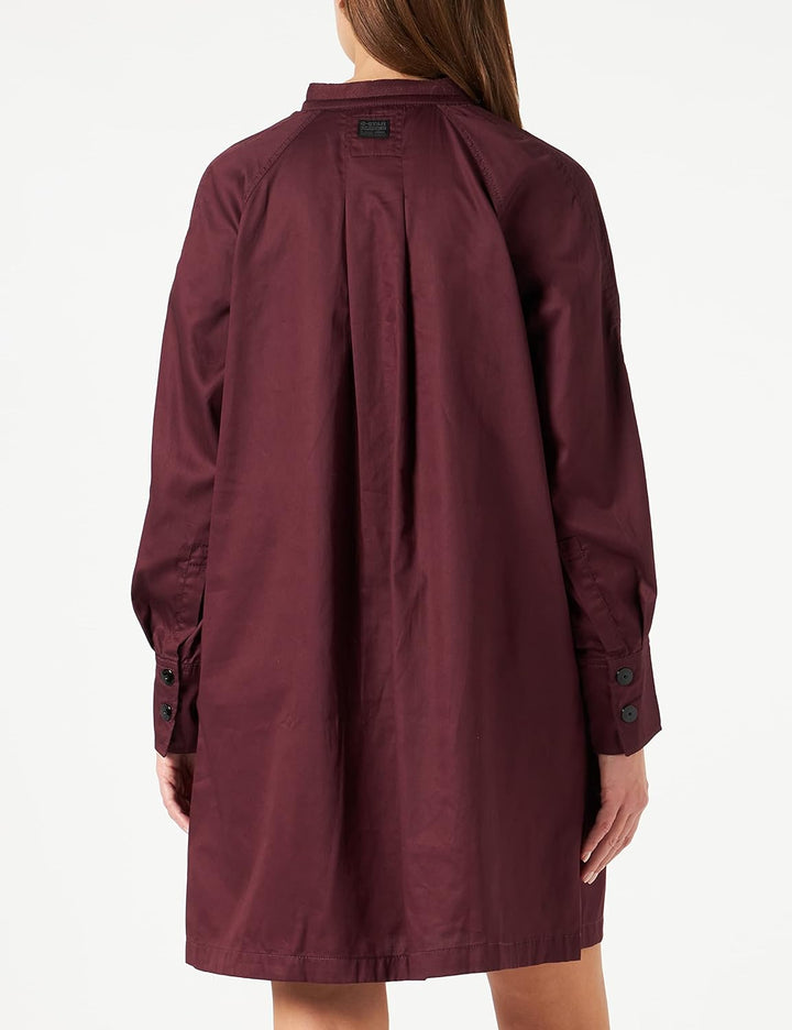 G-STAR Damen V-Neck Tunic Kleid Dresses, S Purpur (Vineyard Wine D19054-d197-d303)