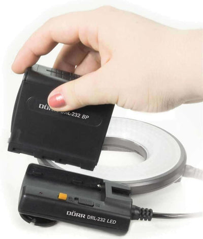 Dörr LED Ringlicht inkl. Anschlussringe und Gelenkarm schwarz, 371025