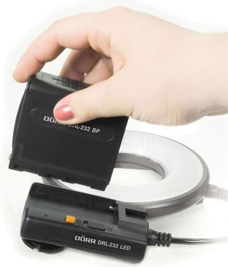 Dörr LED Ringlicht inkl. Anschlussringe und Gelenkarm schwarz, 371025