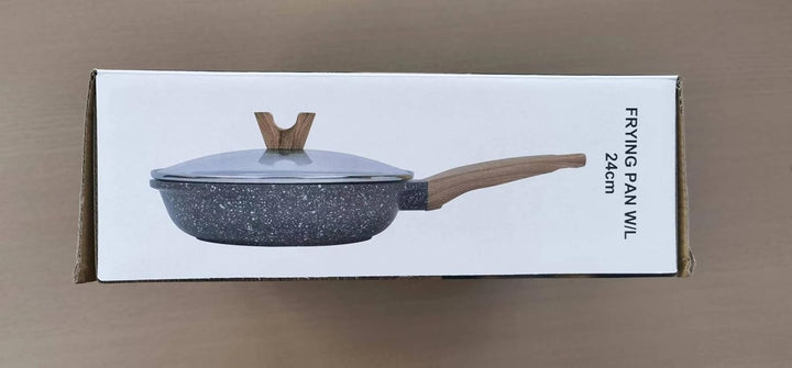 ZUOFENG Antihaft Pfanne Bratpfanne Beschichtet 20cm 24cm 28cm, Granit Pfannen Nonstick Frying Pan, B