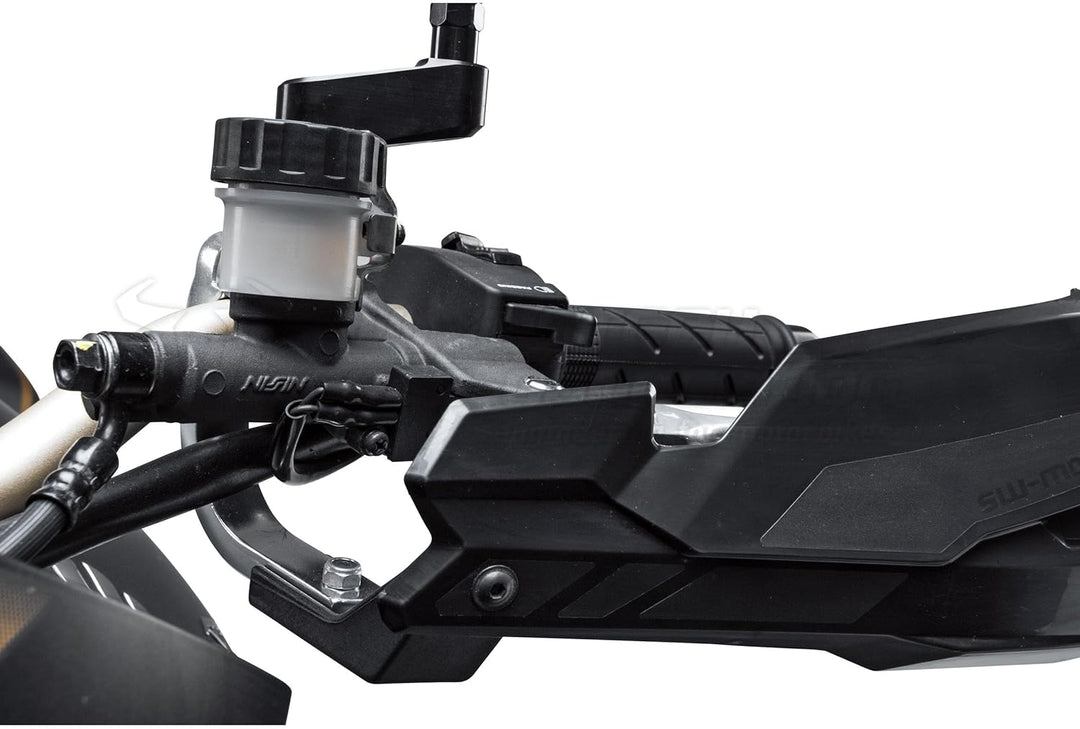 SW-Motech KOBRA Handprotektoren-Kit - Schwarz. Für 22 mm Lenker. 1-Punkt Befestigung.