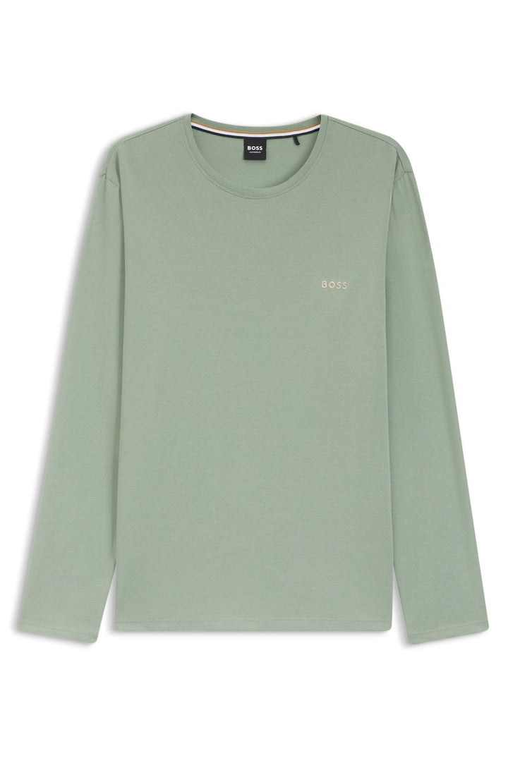 BOSS Herren Mix&Match Ls-Shirt R T-Shirt XL Light/Pastel Green330, XL Light/Pastel Green330