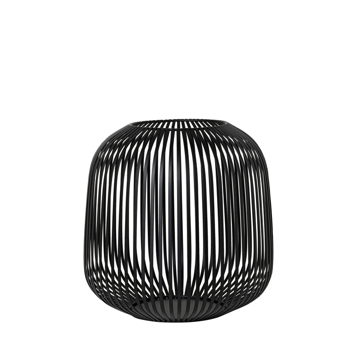 blomus Laterne -LITO- Farbe Schwarz Kerzenhalter Windlicht (M) 28 x 28 x 27cm (65932), M