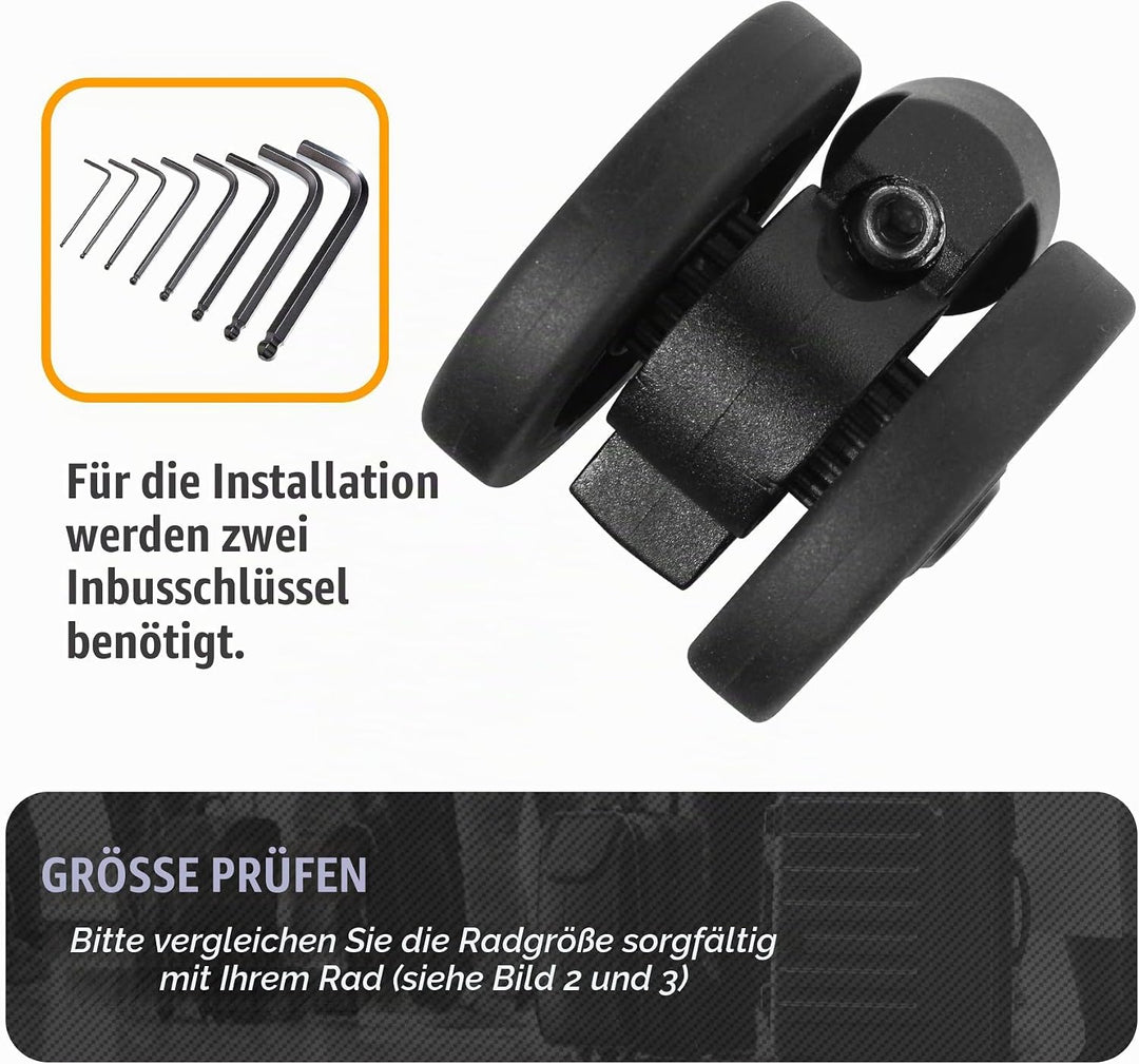 2 Stück Kofferrollen Ersatzrollen Koffer Ersatzrollen Verschleissfeste Gummi Ersatzräder für Meisten