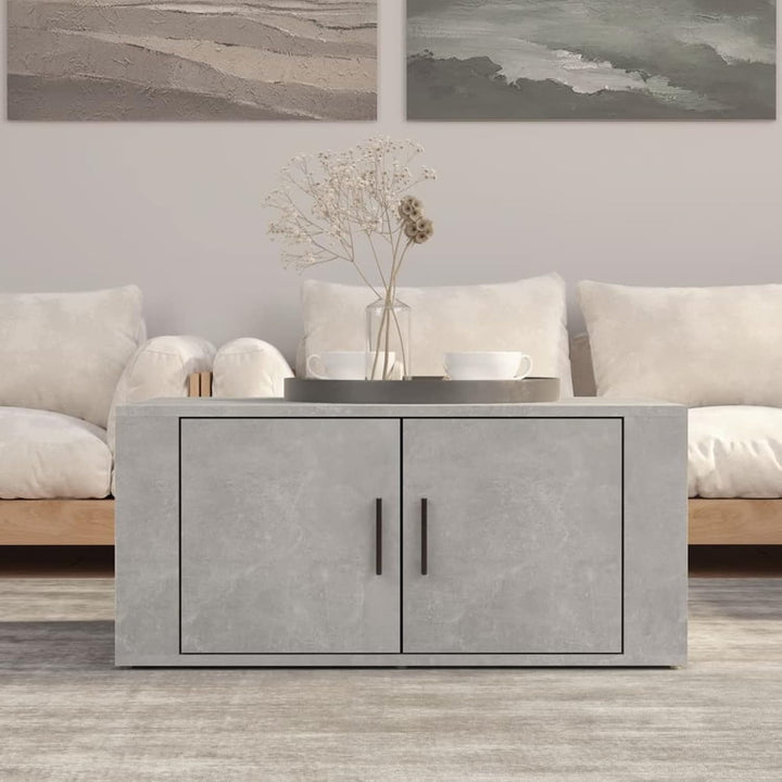 Tidyard Couchtisch Modernes Design Beistelltisch mit 2 Fächer Wohnzimmertisch Kaffeetisch Sofatisch