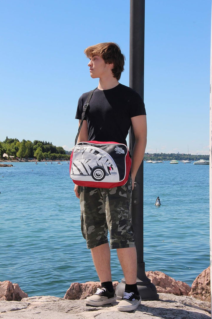BRISA VW Collection - Stylishe & coole Volkswagen Retro/Vintage Schulter-Umhänge-Reise-Tasche VW Käf