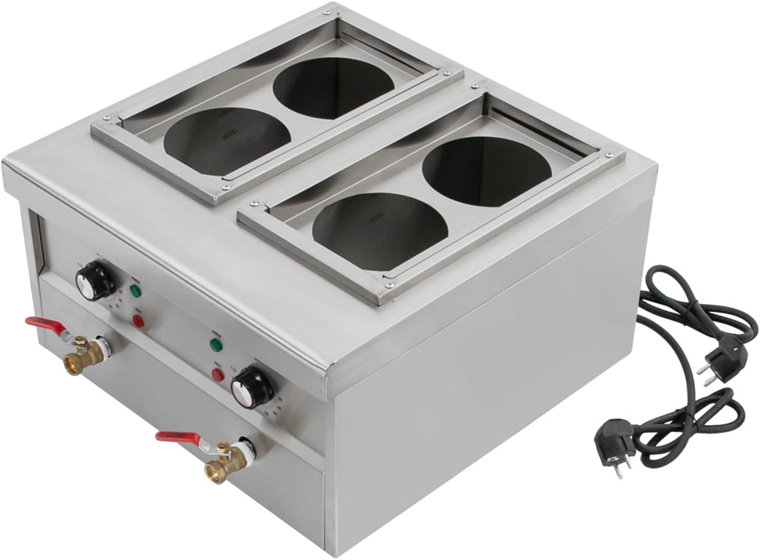 2KW Nudelkocher mit 4 Körben, Nudelkocher Pastakocher aus Edelstahl Pastakocher Pasta Station, Tempe