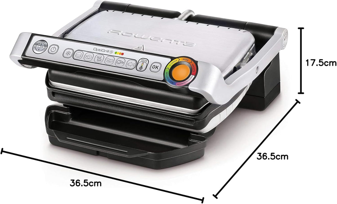 Rowenta Optigrill Grillpfanne Optigrill + schwarz / silber (italienisches