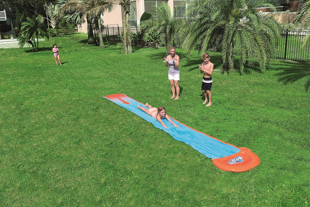 Bestway H2oGo Wasserrutsche Single, 549 cm, Mehrfarbig Single Lane No Ramp, Single Lane No Ramp