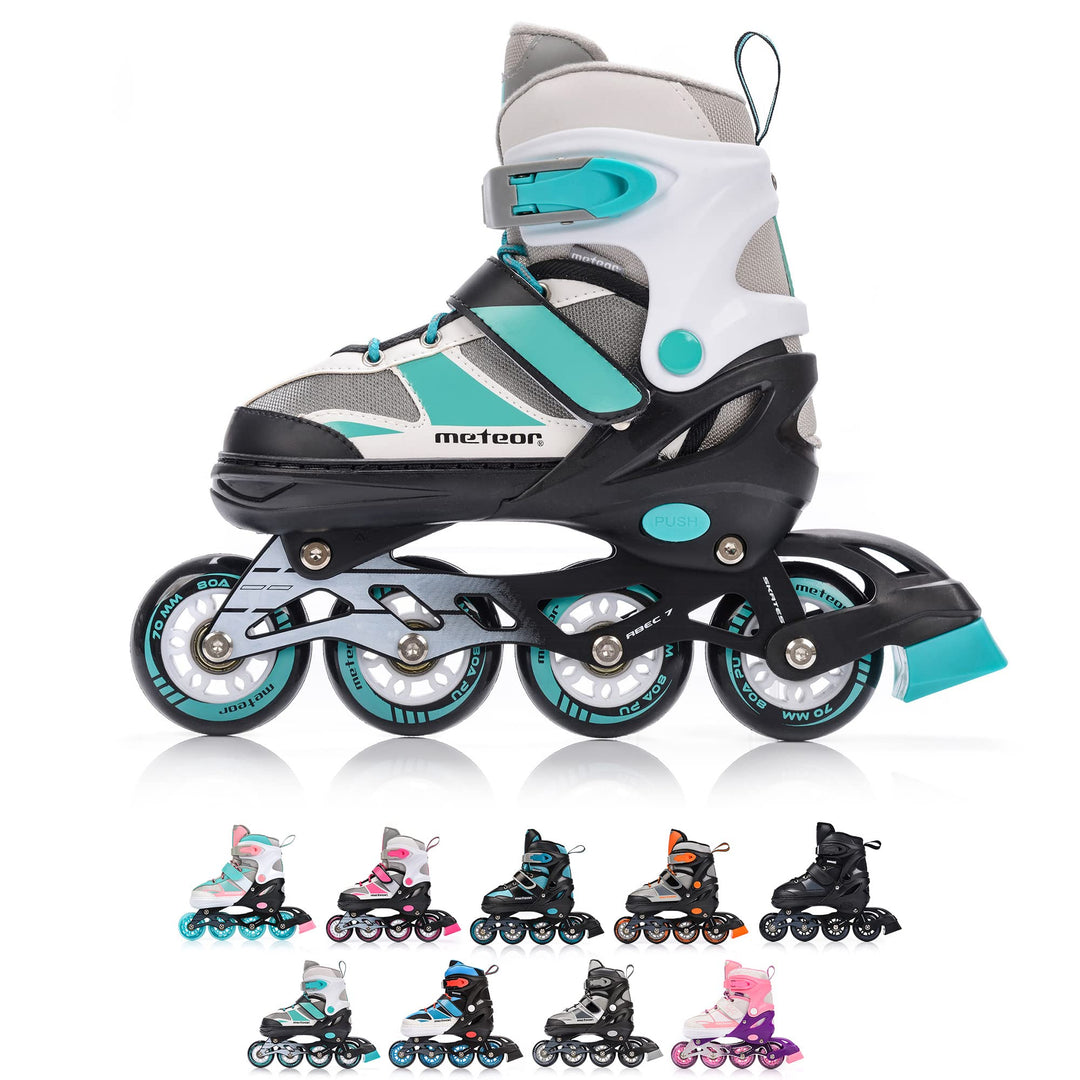 meteor® Inliner Rollen Inline Skates Mädchen und Jungen Inliner Kinder Inline Skates ABEC7 Rollen in
