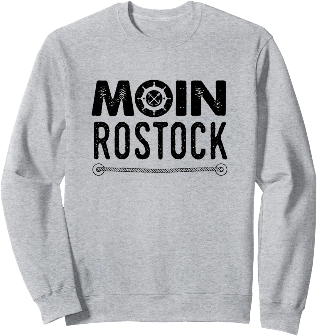 Heimathafen Rostock Moin Rostocker Anker Ostsee Geschenk Sweatshirt