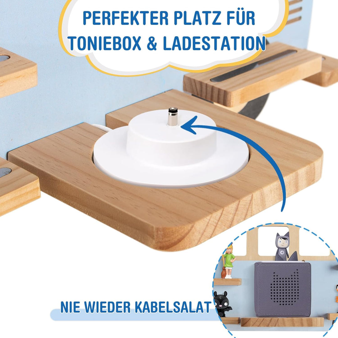 Todeco Tonie-Regal für Toniebox Hörfiguren, Magnetische Aufbewahrung für 20-25 Tonie, Perfekte Tonie