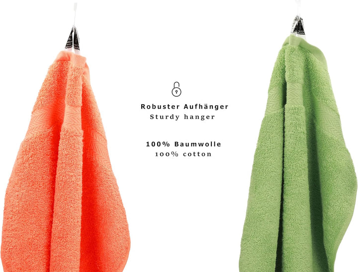 Betz 10-TLG. Handtuch-Set Premium 100% Baumwolle 2 Duschtücher 4 Handtücher 2 Gästetücher 2 Waschhan