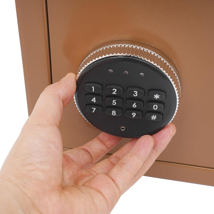Mini Tresor Safe für Zuhause – Elektronischer Schmucktresor mit Digitalem Zahlenschloss, Alarmfunkti