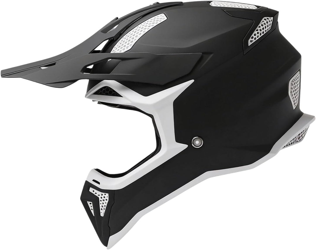 Broken Head Crosshelm BND Stealth - Motocross & Supermoto Helm - Leicht (ca. 1300 g), Brillenträger