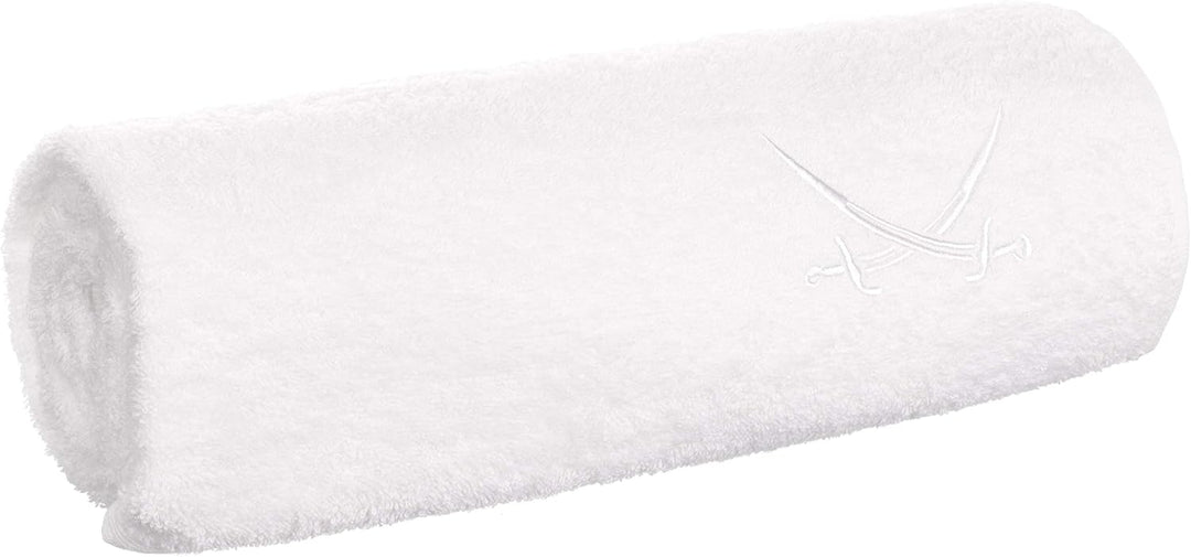 Sansibar Badetuch mit gesticktem Säbel Logo Strandtuch Saunatuch 100% Baumwolle 90x180 cm Einzeln We