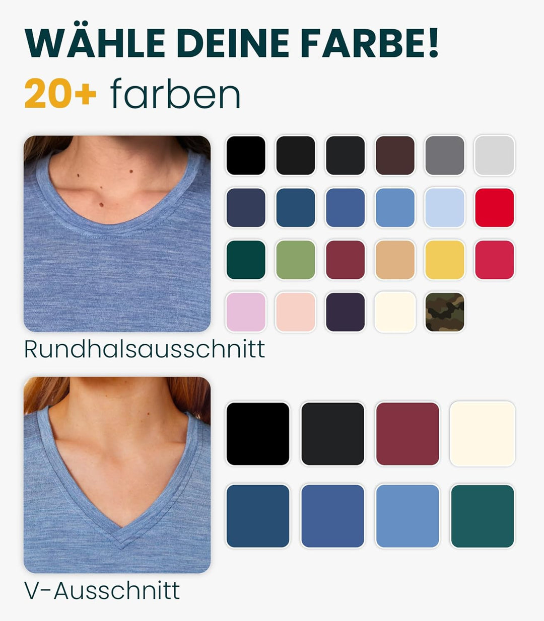 Merino.tech 100% Merino T Shirt Damen - Merinowolle Sport Wandern Thermoshirt Damen + Wandersocken W