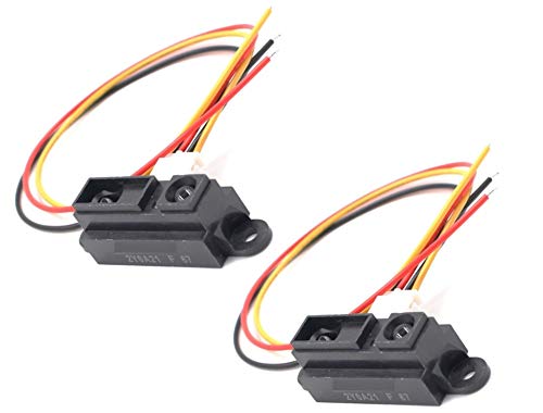 2 Stück IR-Sensor GP2Y0A21YK0F Messung Erkennung Entfernungssensor 10 bis 80 cm mit Kabel