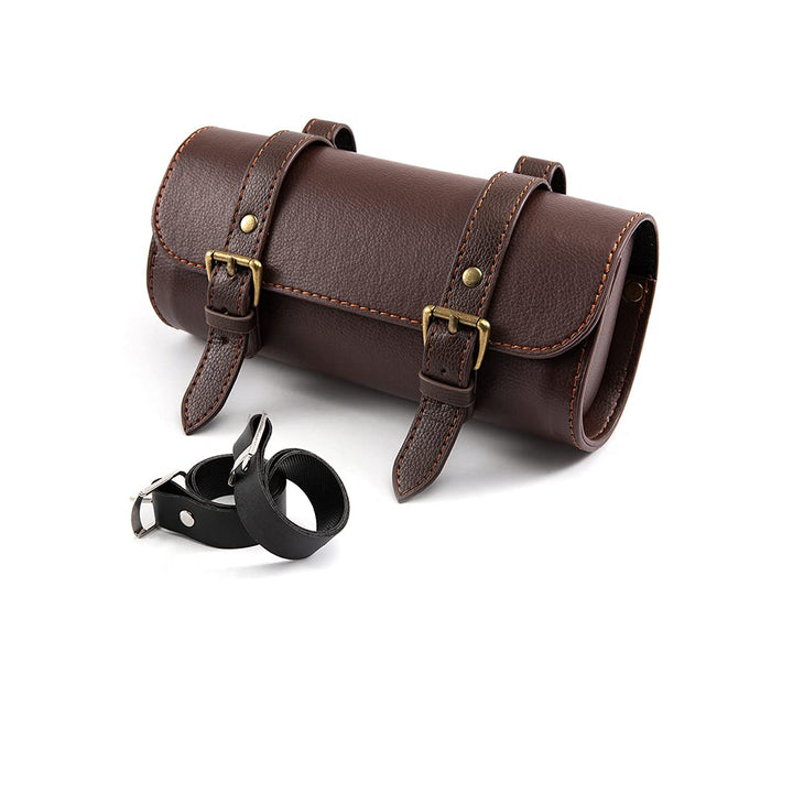 Motorrad Satteltasche Mini Motorradgabel Lenker Pu Leder Werkzeug Aufbewahrungstasche (D), D