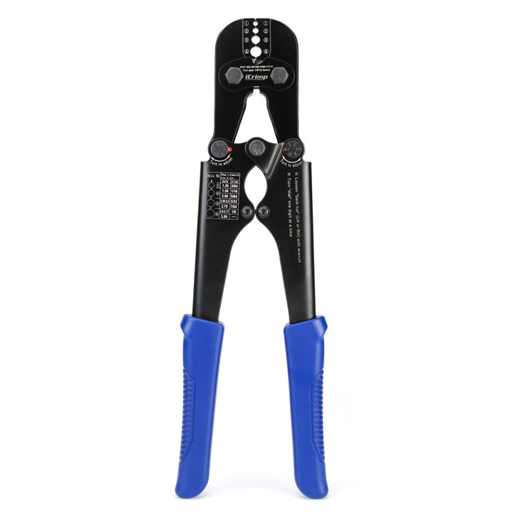 iCrimp IWS-1608M-C Drahtseil Crimpzange 1,2–3,5 mm mit Schneider | Drahtseil Crimpwerkzeug mit integ