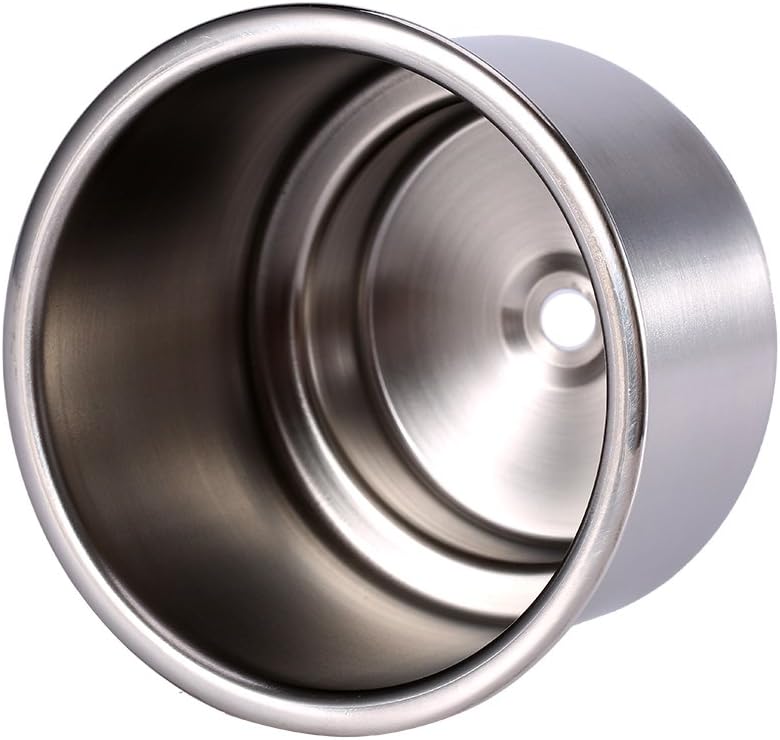 Keenso Auto Getränkehalter, 2 Stk Universal Perforierter Edelstahl Getränkehalter 10.5cm+9.5cm Geträ