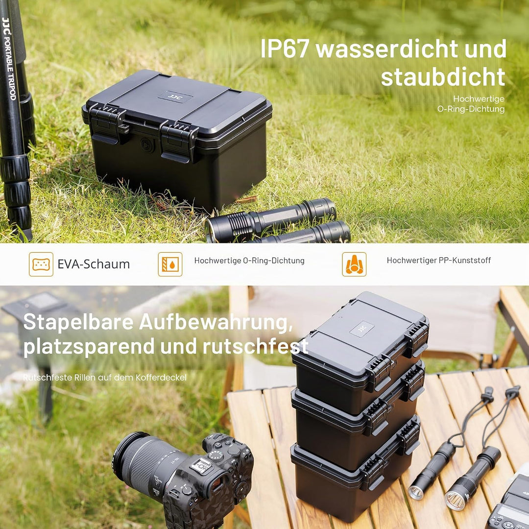 JJC 21700 Batteriegehäuse Batteriehalter Box Wasserdicht für 24 Stück 21700/20700 Akku und alle ähnl