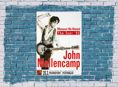 John Cougar Mellencamp - Whenever We Wanted, Frankfurt 1992 » Konzertplakat/Premium Poster | Live Ko