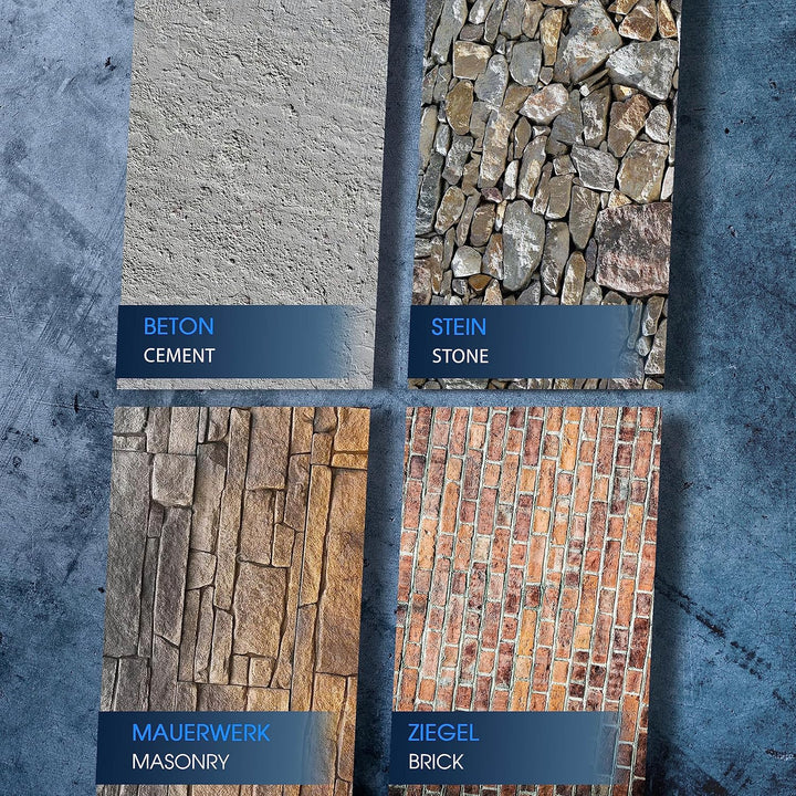 S&R SDS-Plus Hammerbohrer/Steinbohrer Set - 7x2-Schneiden Bohrhammer für Beton, Stein, Granit - 5-12