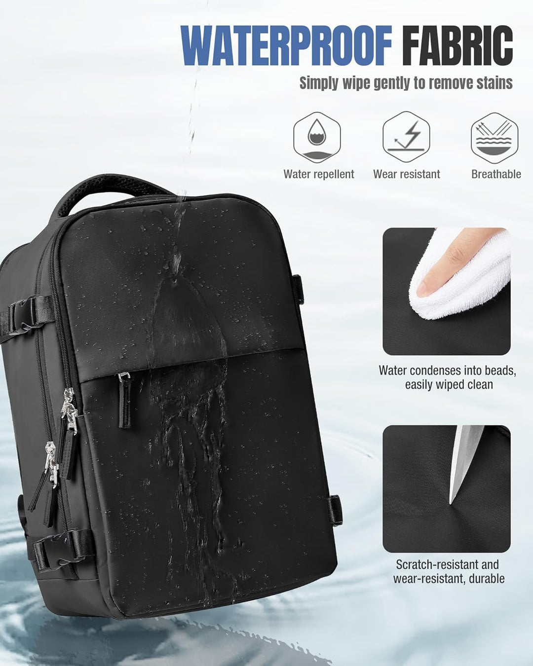 BJLFS Vakuum Rucksack 40x30x20 Handgepäck mit pumpe Reiserucksack Handgepäck Flugzeug Ryanair 40x20x