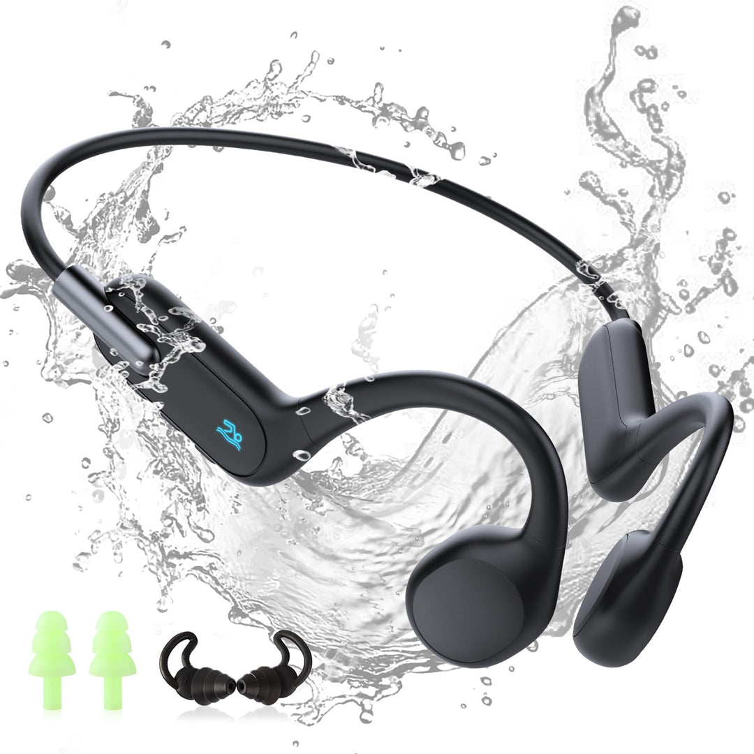 HIFI WALKER T10 Air, Knochenschall Kopfhörer, IPX8 wasserdichte Kopfhörer Schwimmen Open-Ear Bluetoo