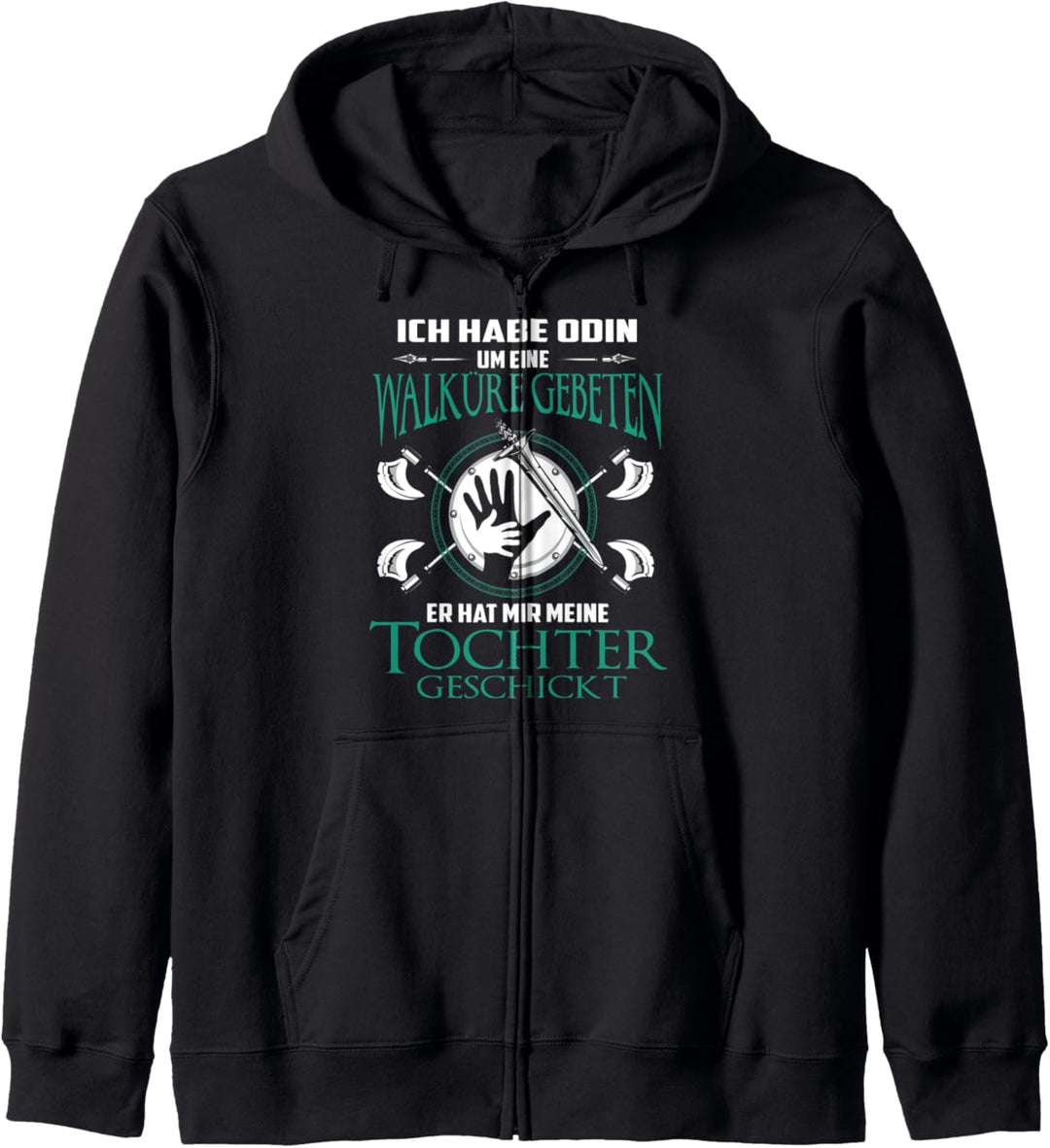 Vater Tochter Wikinger Spruch Walküre Vikings Kapuzenjacke